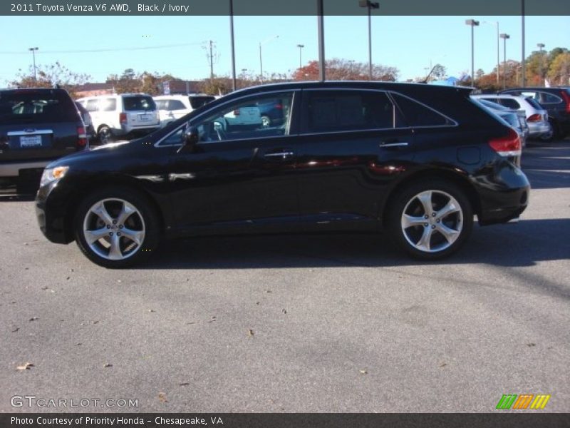 Black / Ivory 2011 Toyota Venza V6 AWD