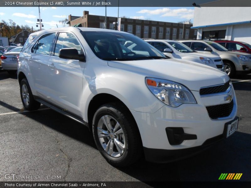 Summit White / Jet Black 2014 Chevrolet Equinox LS AWD