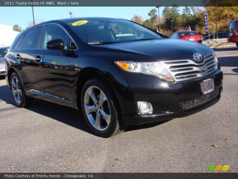 Black / Ivory 2011 Toyota Venza V6 AWD