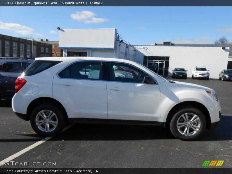 Summit White / Jet Black 2014 Chevrolet Equinox LS AWD
