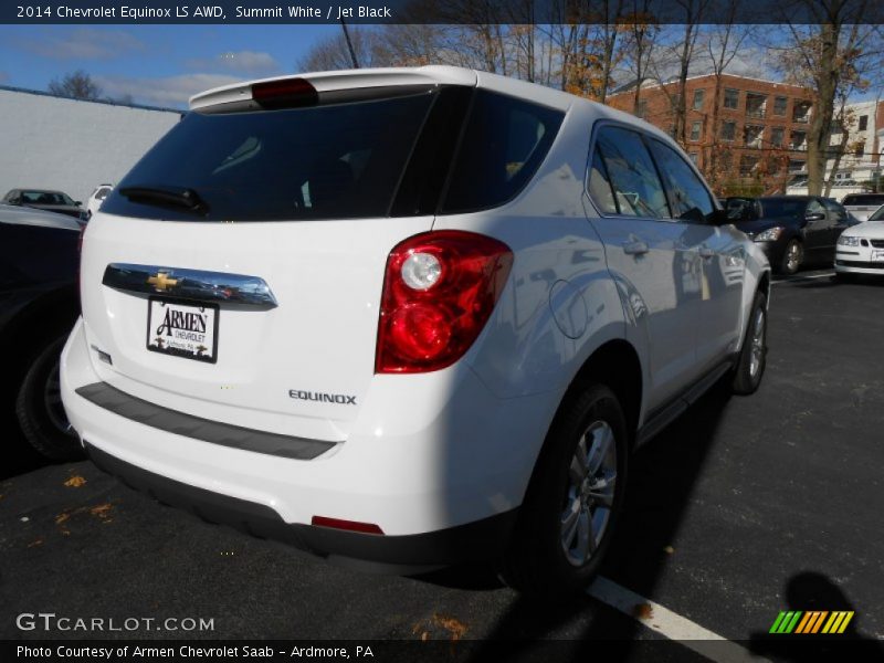 Summit White / Jet Black 2014 Chevrolet Equinox LS AWD