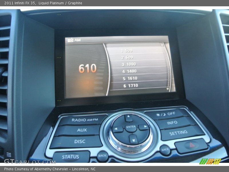 Liquid Platinum / Graphite 2011 Infiniti FX 35