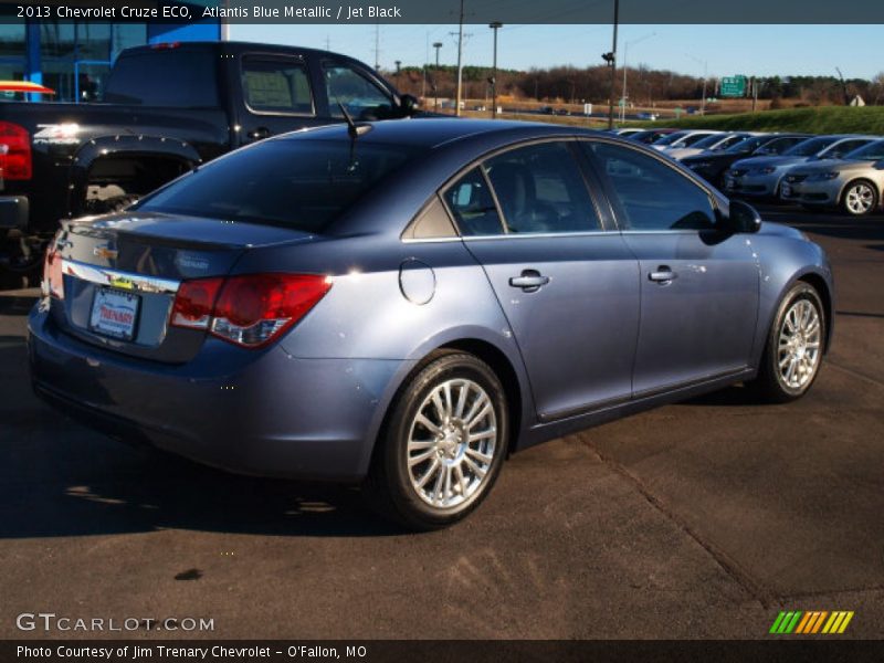 Atlantis Blue Metallic / Jet Black 2013 Chevrolet Cruze ECO