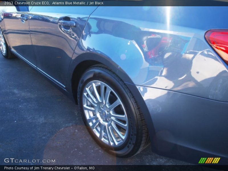 Atlantis Blue Metallic / Jet Black 2013 Chevrolet Cruze ECO