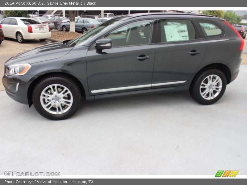 Saville Grey Metallic / Black 2014 Volvo XC60 3.2