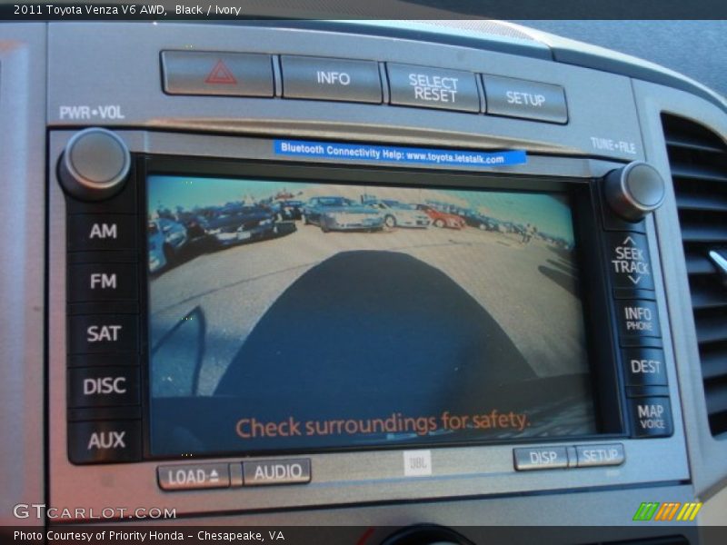 Black / Ivory 2011 Toyota Venza V6 AWD