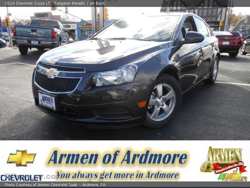 Tungsten Metallic / Jet Black 2014 Chevrolet Cruze LT