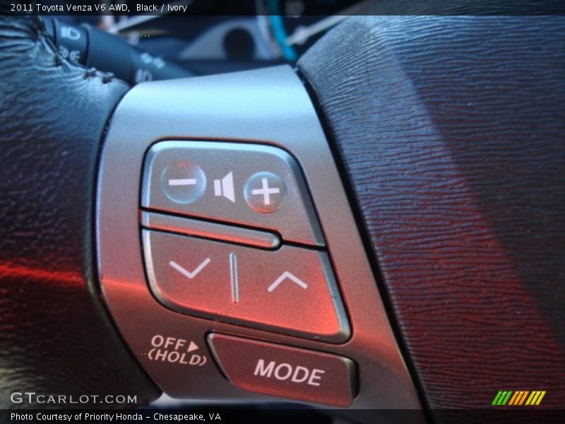 Black / Ivory 2011 Toyota Venza V6 AWD