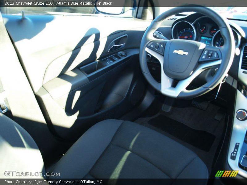 Atlantis Blue Metallic / Jet Black 2013 Chevrolet Cruze ECO