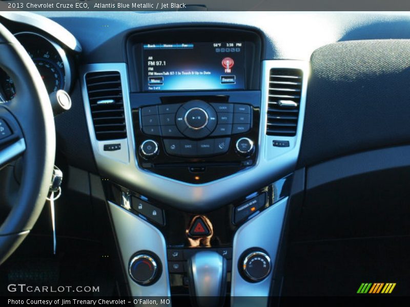 Atlantis Blue Metallic / Jet Black 2013 Chevrolet Cruze ECO