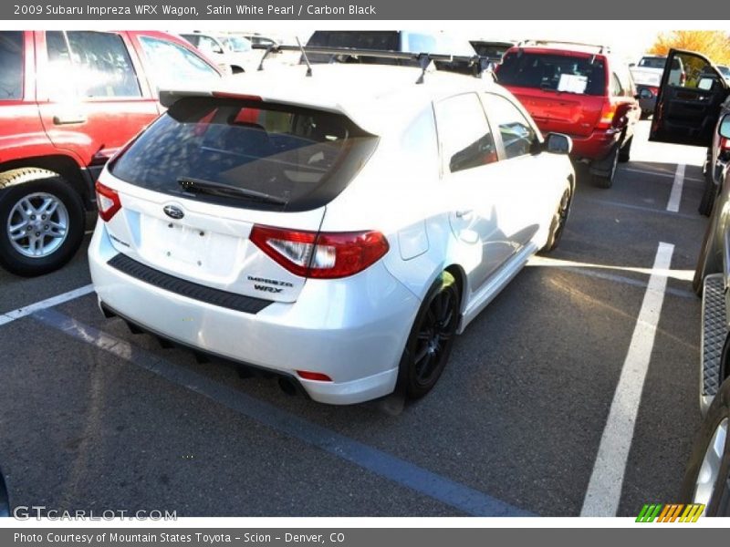 Satin White Pearl / Carbon Black 2009 Subaru Impreza WRX Wagon