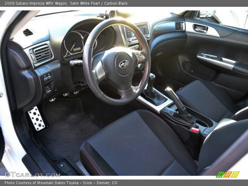 Satin White Pearl / Carbon Black 2009 Subaru Impreza WRX Wagon