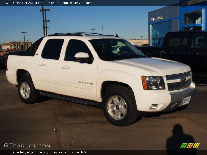 Summit White / Ebony 2011 Chevrolet Avalanche LT 4x4