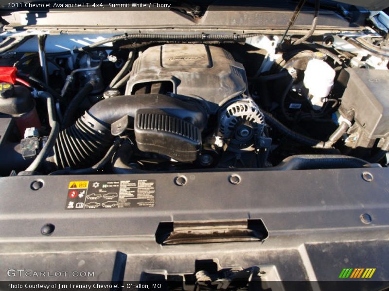 Summit White / Ebony 2011 Chevrolet Avalanche LT 4x4