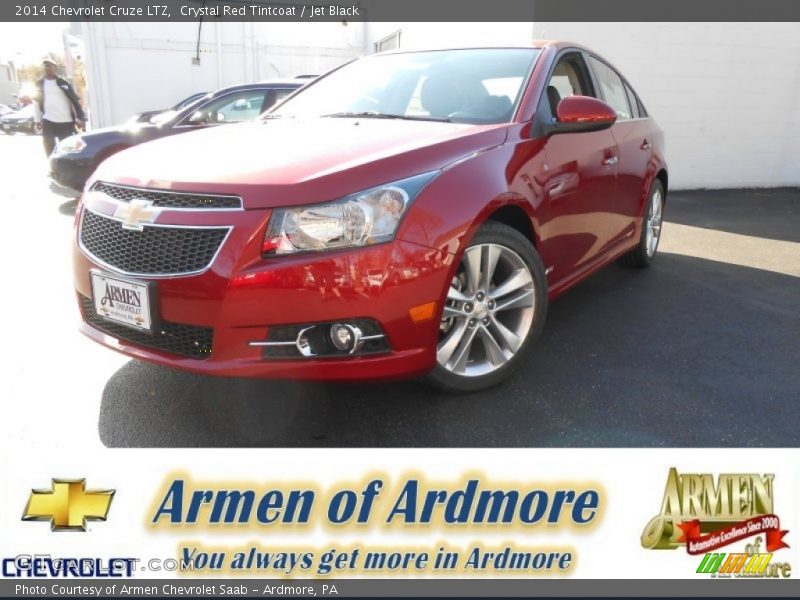 Crystal Red Tintcoat / Jet Black 2014 Chevrolet Cruze LTZ