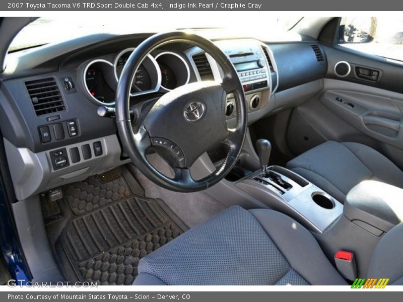 Indigo Ink Pearl / Graphite Gray 2007 Toyota Tacoma V6 TRD Sport Double Cab 4x4