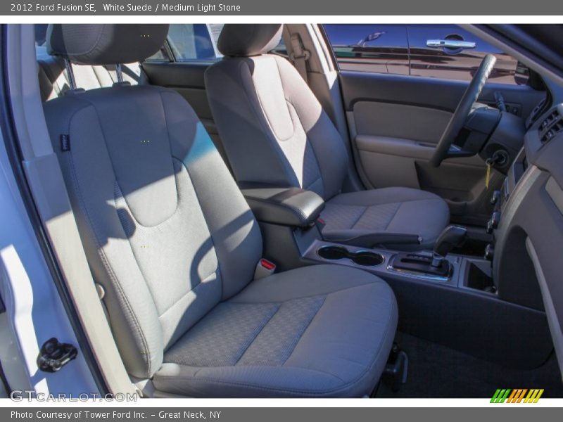 White Suede / Medium Light Stone 2012 Ford Fusion SE