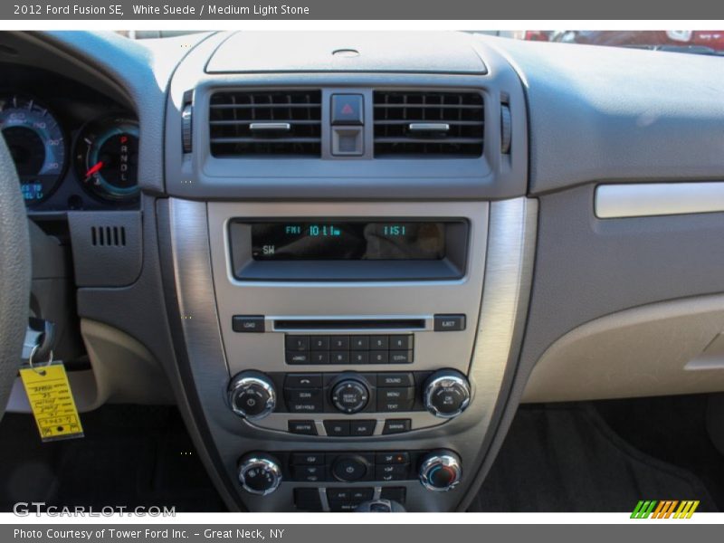 White Suede / Medium Light Stone 2012 Ford Fusion SE