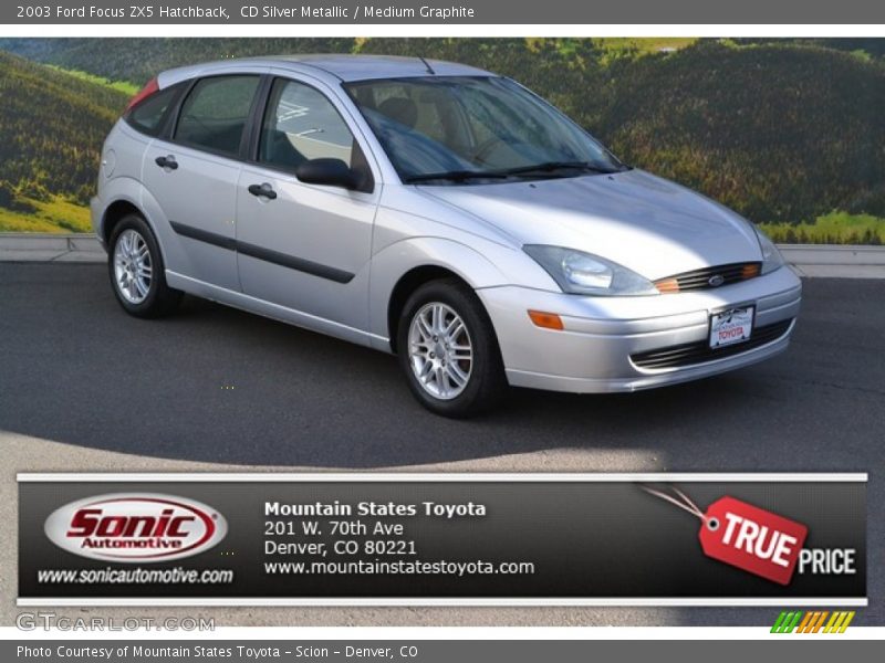 CD Silver Metallic / Medium Graphite 2003 Ford Focus ZX5 Hatchback