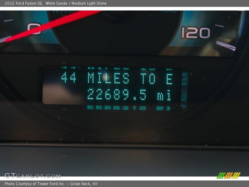White Suede / Medium Light Stone 2012 Ford Fusion SE