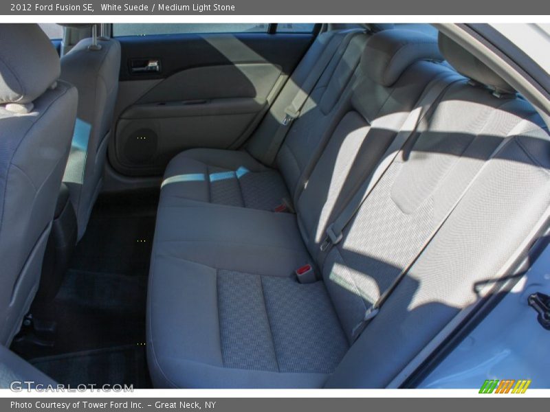 White Suede / Medium Light Stone 2012 Ford Fusion SE