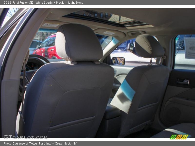 White Suede / Medium Light Stone 2012 Ford Fusion SE