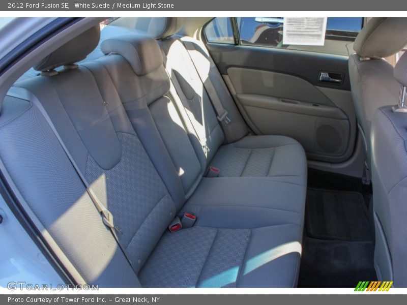 White Suede / Medium Light Stone 2012 Ford Fusion SE