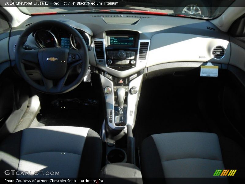 Red Hot / Jet Black/Medium Titanium 2014 Chevrolet Cruze LS