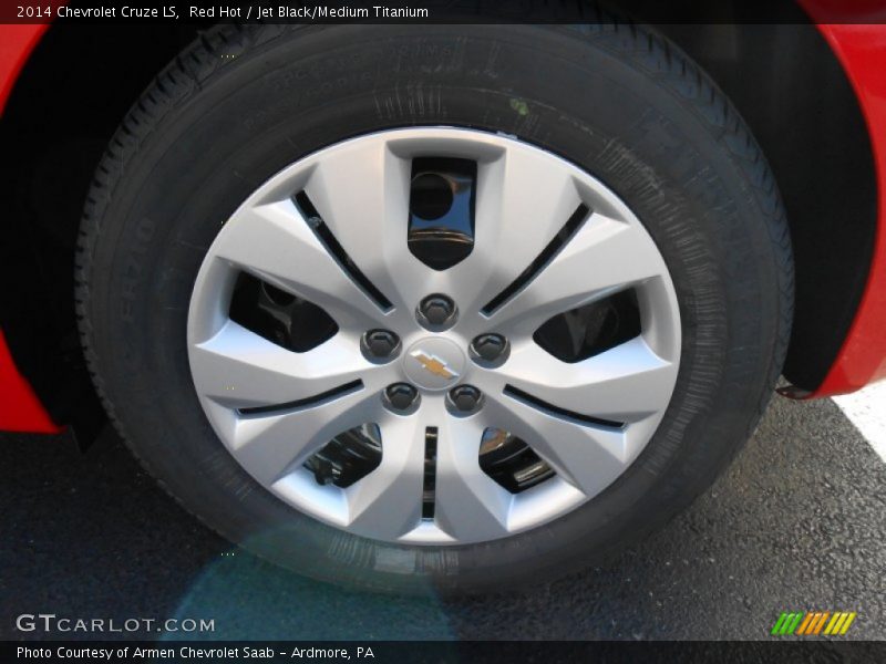 Red Hot / Jet Black/Medium Titanium 2014 Chevrolet Cruze LS