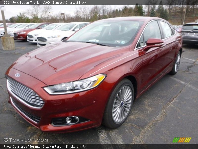 Front 3/4 View of 2014 Fusion Titanium AWD