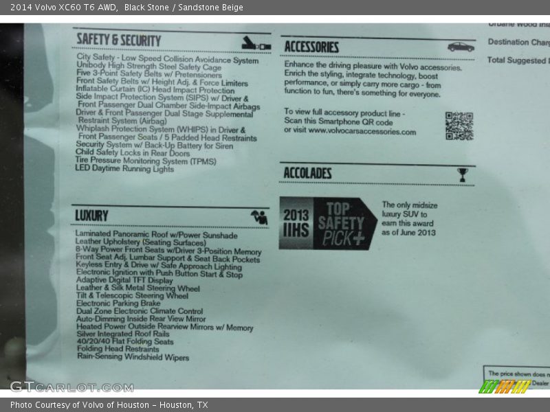 Black Stone / Sandstone Beige 2014 Volvo XC60 T6 AWD
