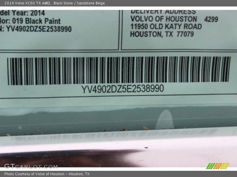 Black Stone / Sandstone Beige 2014 Volvo XC60 T6 AWD