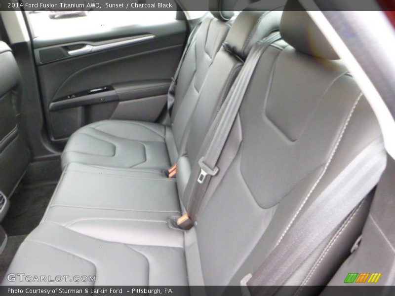 Sunset / Charcoal Black 2014 Ford Fusion Titanium AWD