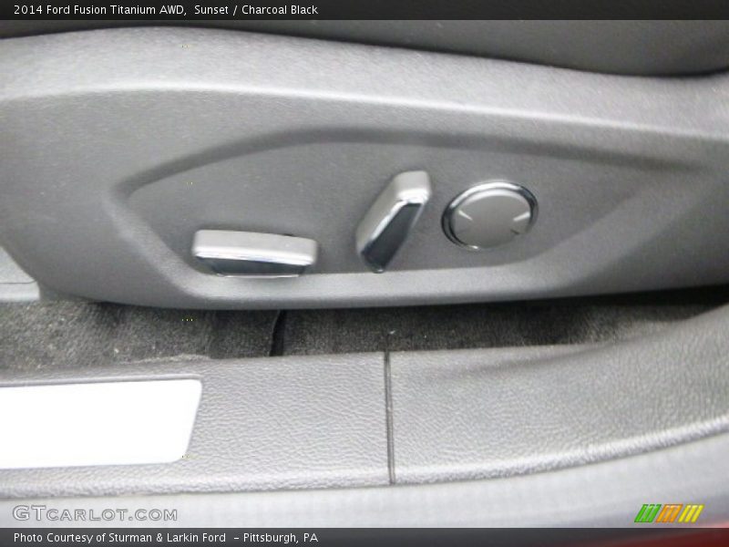 Sunset / Charcoal Black 2014 Ford Fusion Titanium AWD
