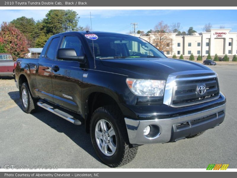Black / Black 2010 Toyota Tundra Double Cab