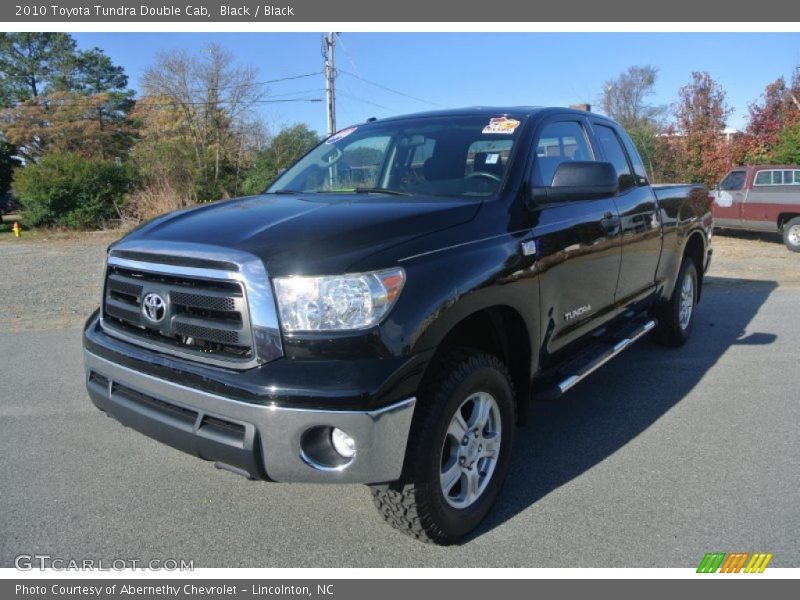 Black / Black 2010 Toyota Tundra Double Cab