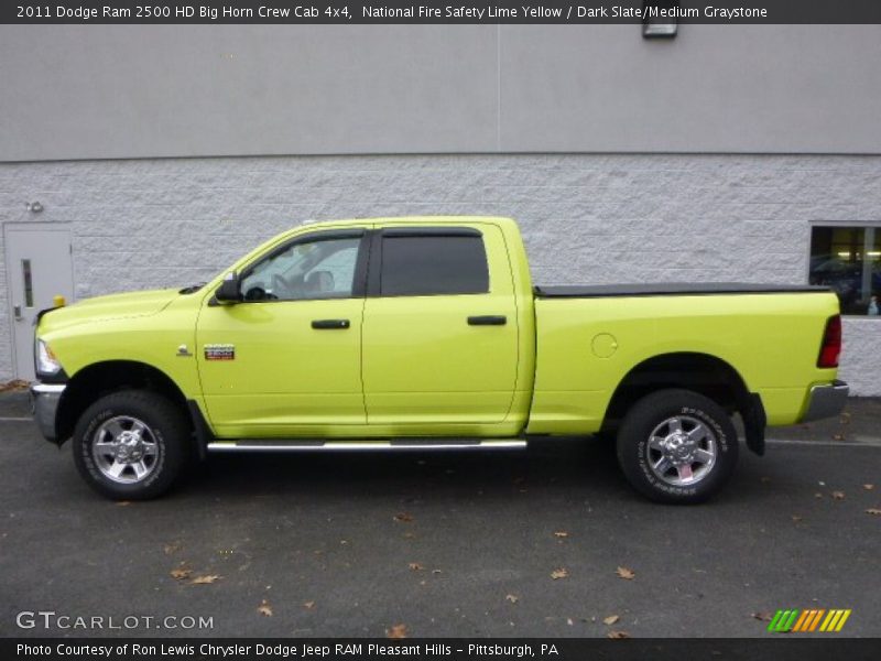  2011 Ram 2500 HD Big Horn Crew Cab 4x4 National Fire Safety Lime Yellow