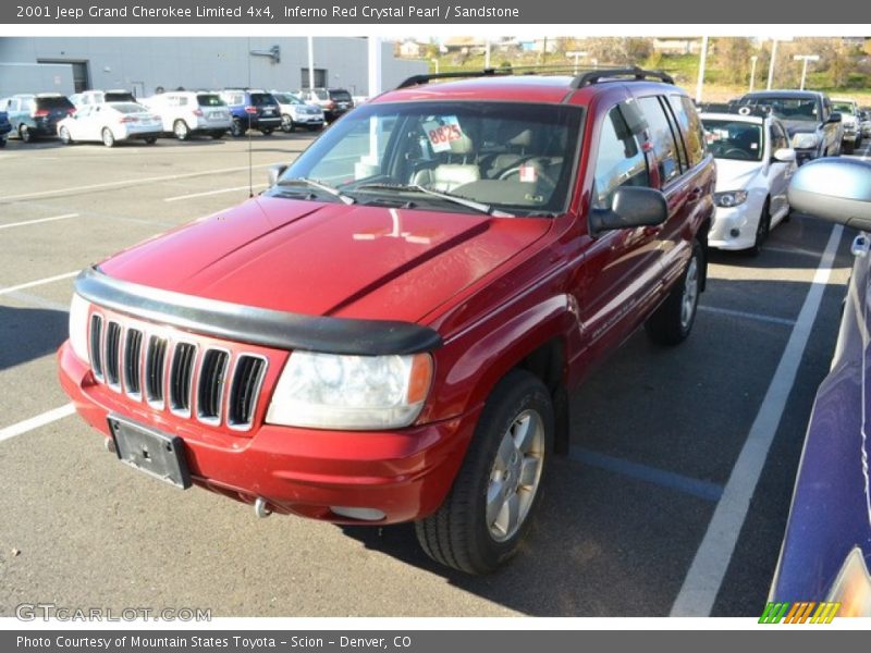 Inferno Red Crystal Pearl / Sandstone 2001 Jeep Grand Cherokee Limited 4x4