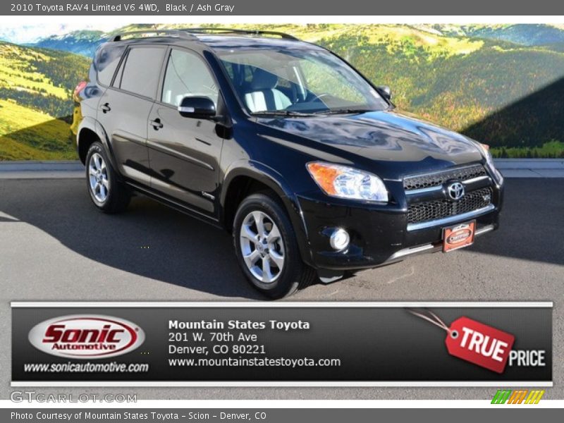 Black / Ash Gray 2010 Toyota RAV4 Limited V6 4WD