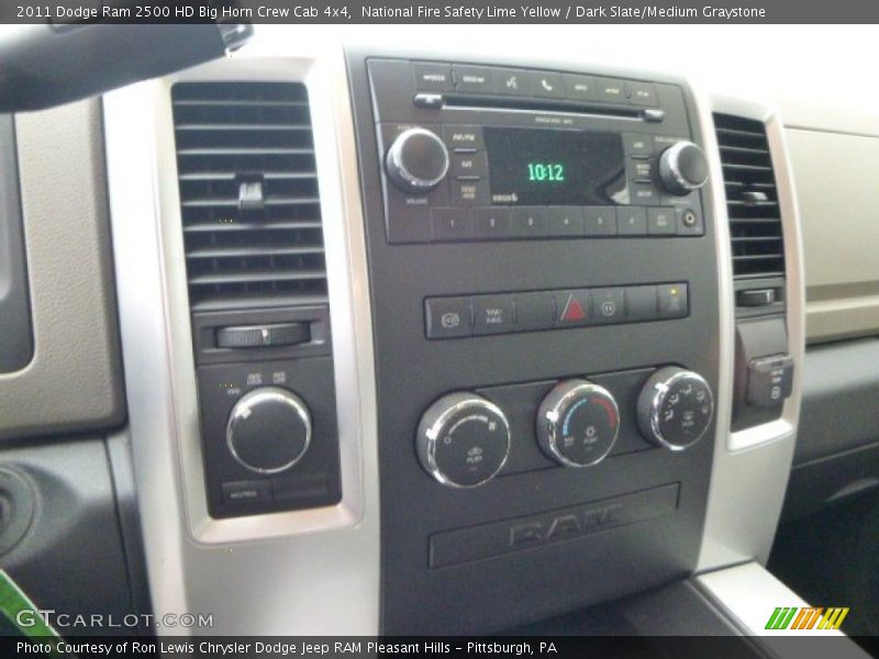 Controls of 2011 Ram 2500 HD Big Horn Crew Cab 4x4