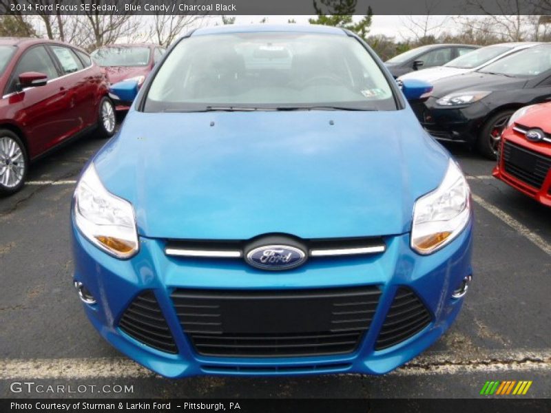 Blue Candy / Charcoal Black 2014 Ford Focus SE Sedan