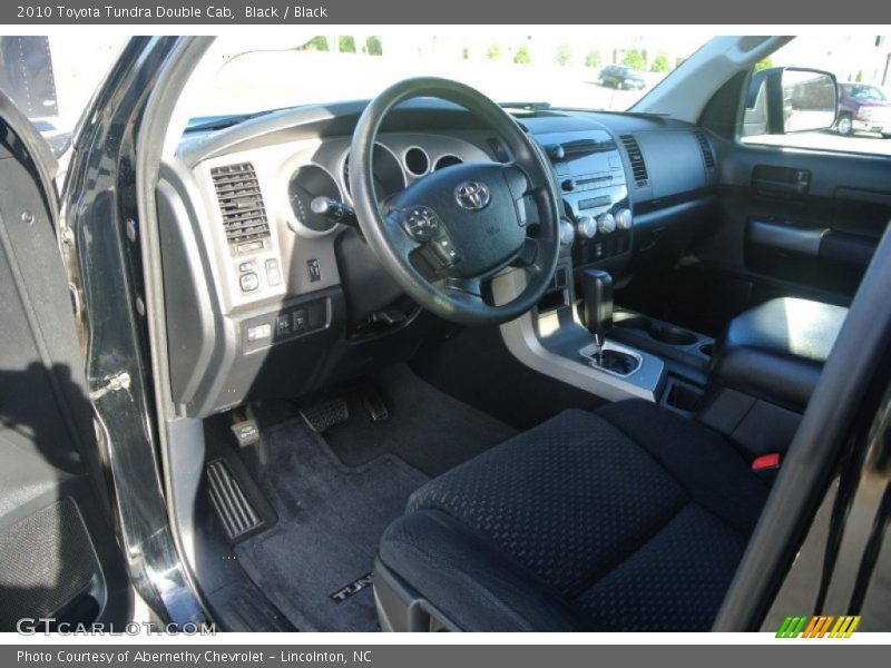 Black / Black 2010 Toyota Tundra Double Cab