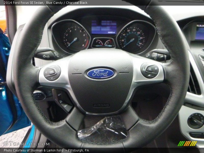Blue Candy / Charcoal Black 2014 Ford Focus SE Sedan