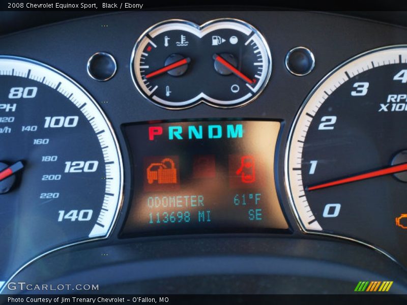 Black / Ebony 2008 Chevrolet Equinox Sport