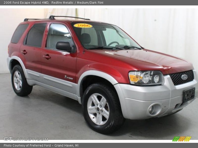 Redfire Metallic / Medium/Dark Flint 2006 Ford Escape Hybrid 4WD