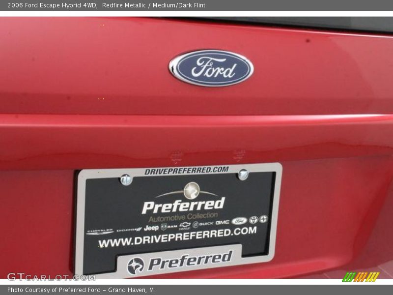 Redfire Metallic / Medium/Dark Flint 2006 Ford Escape Hybrid 4WD