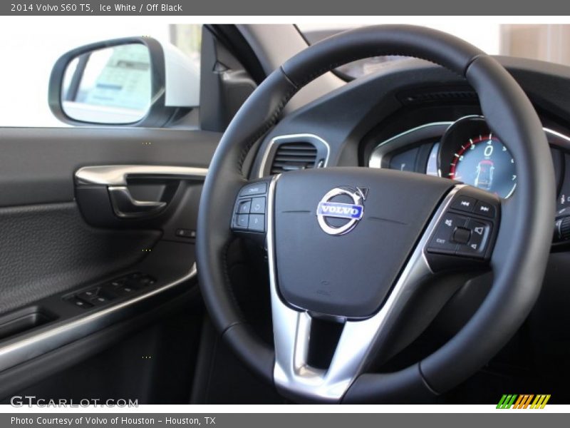 Ice White / Off Black 2014 Volvo S60 T5