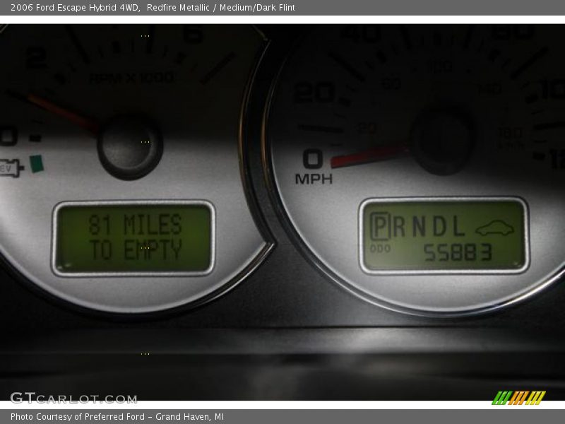 Redfire Metallic / Medium/Dark Flint 2006 Ford Escape Hybrid 4WD
