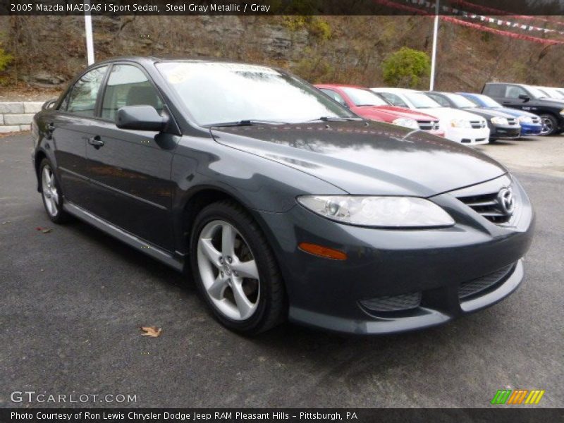 Steel Gray Metallic / Gray 2005 Mazda MAZDA6 i Sport Sedan