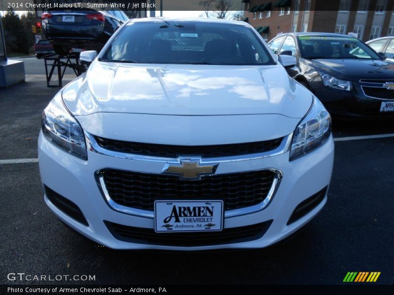 Summit White / Jet Black 2014 Chevrolet Malibu LT